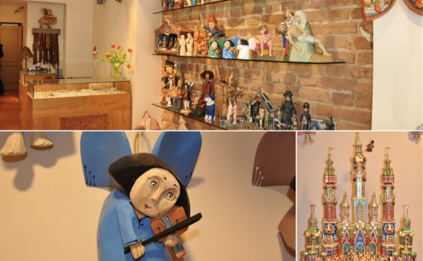 Drewniane ręcznie robione anioły i szopki bożonarodzeniowe doskonałe na upominek